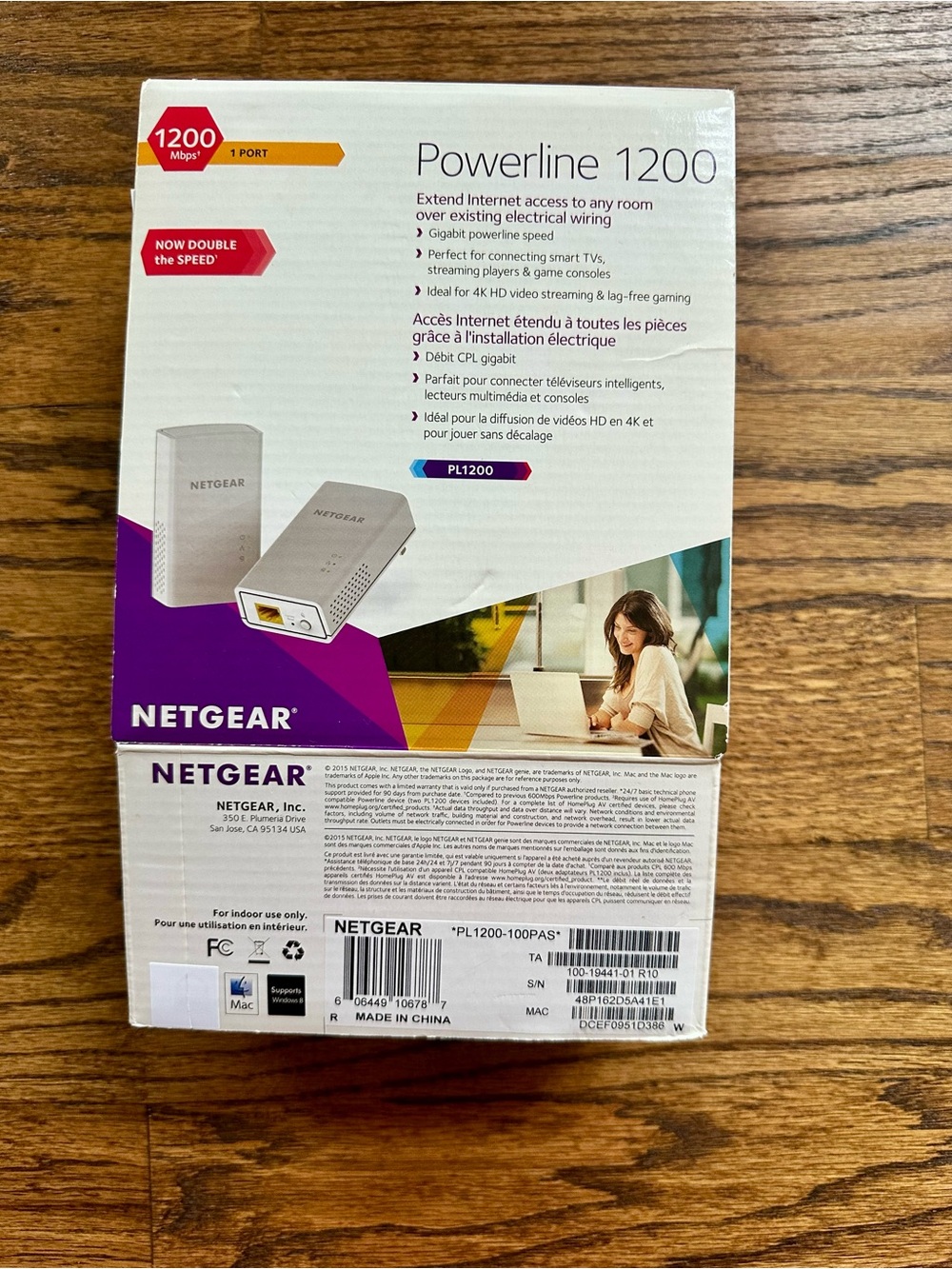 NETGEAR Powerline 1200 PL1200 100PAS